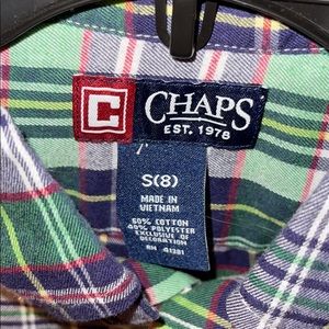 Boys Chaps small long-sleeve button-up shirt